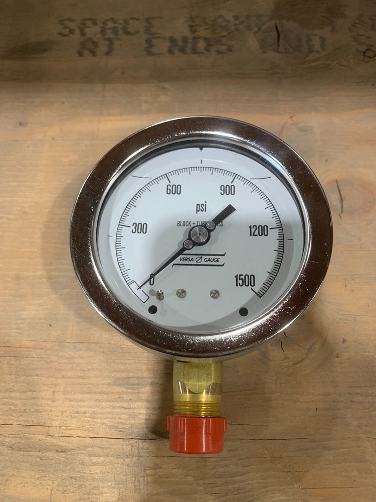 GAUGE, PRESSURE; 4", 0-1500PSI