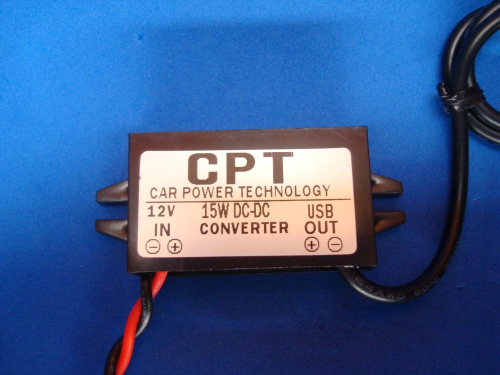12V to 5-VOLT USB 3-AMP DC Converter Step Down Power Adapter Module Flush Mount