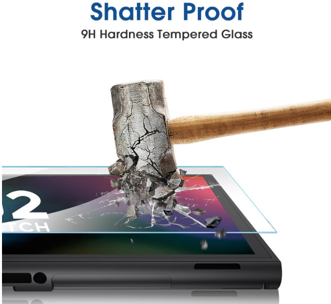 2-Pack Nintendo Switch 2 Screen Protector [7.9''] Glass,Auto-Alignment OneTouch