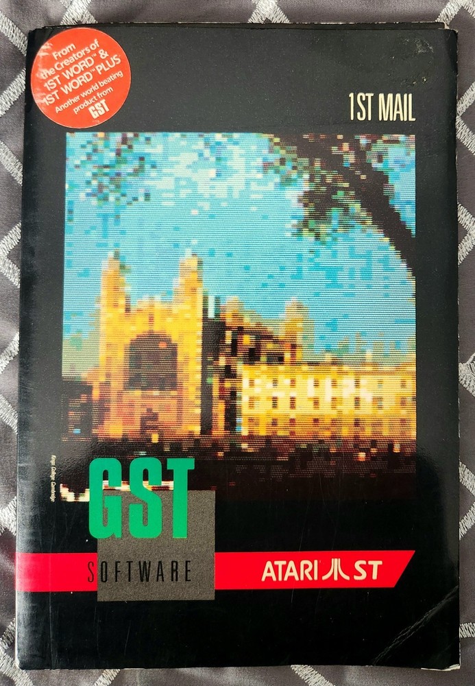 Atari ST 1ST MAIL 1.0 GST Software 3.5" Disk SEALED (1986)
