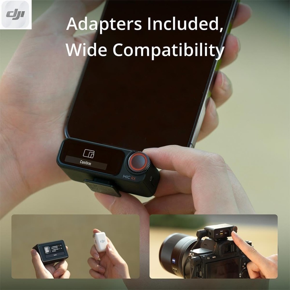 DJI Mic 2 (2TX + 1RX + ChargingCase) Advanced Mini Wireless Microphone