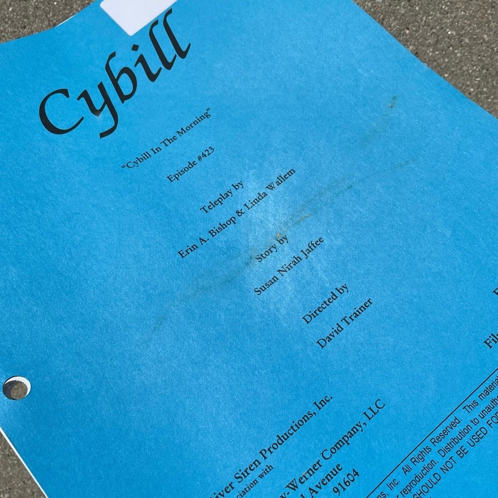 CYBILL 1998 TV Series Production Used Table Draft Script + 1st Revised Draft