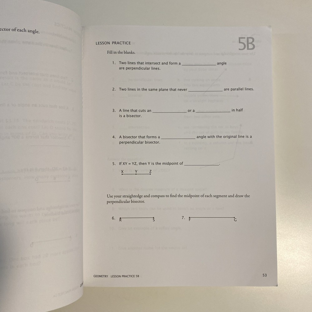 Math-U-See Geometry Student Workbook and Tests