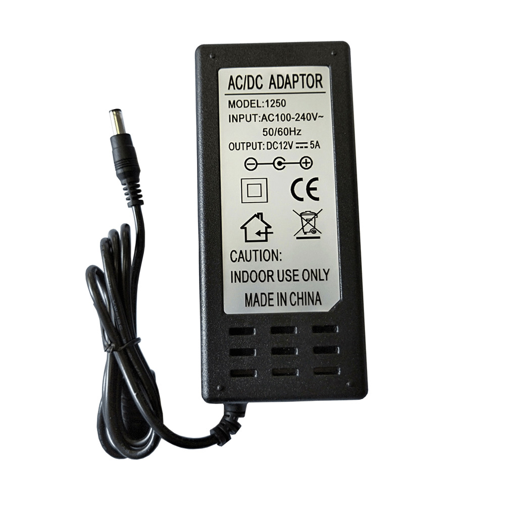 Security Camera Power Supply Adapter DC 12V 5A DVR CCTV +8 Split Power Cable