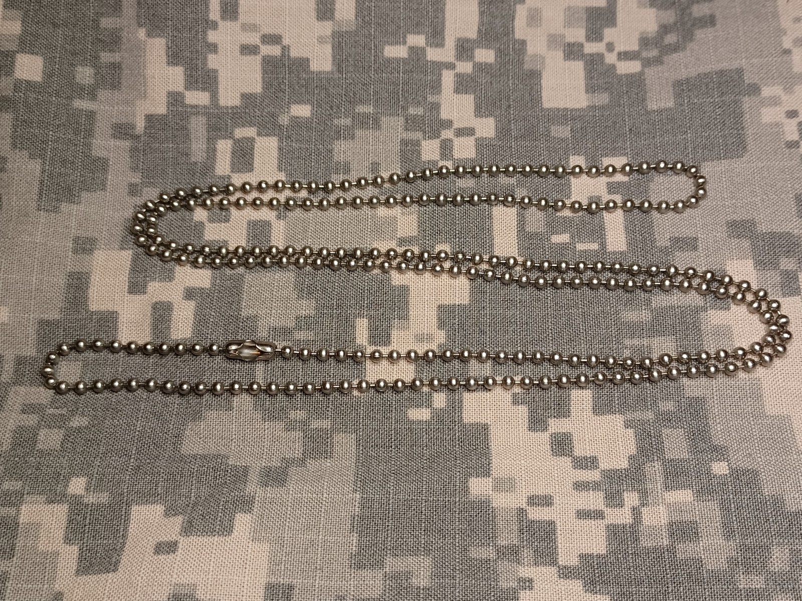 30" Stainless Steel 2.5mm Replacement Dog Tag Chain Army Navy USMC AF SF CG USBP