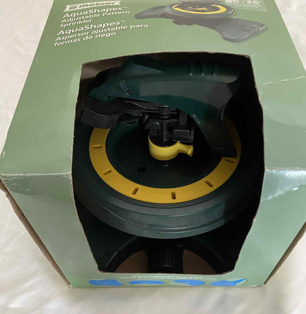 Melnor Aquashapes Adjustable Pattern Sprinkler 12-Point 2983 Max 85 FT COVERAGE