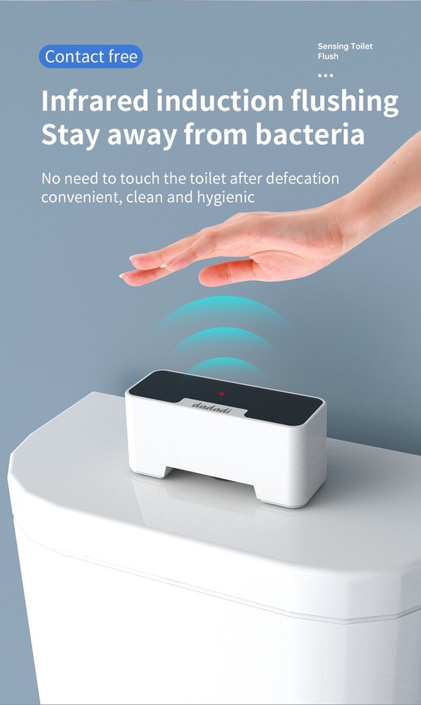Touchless Intelligent Toilet Flush Sensor Automatic Bathroom Non-Contact Button