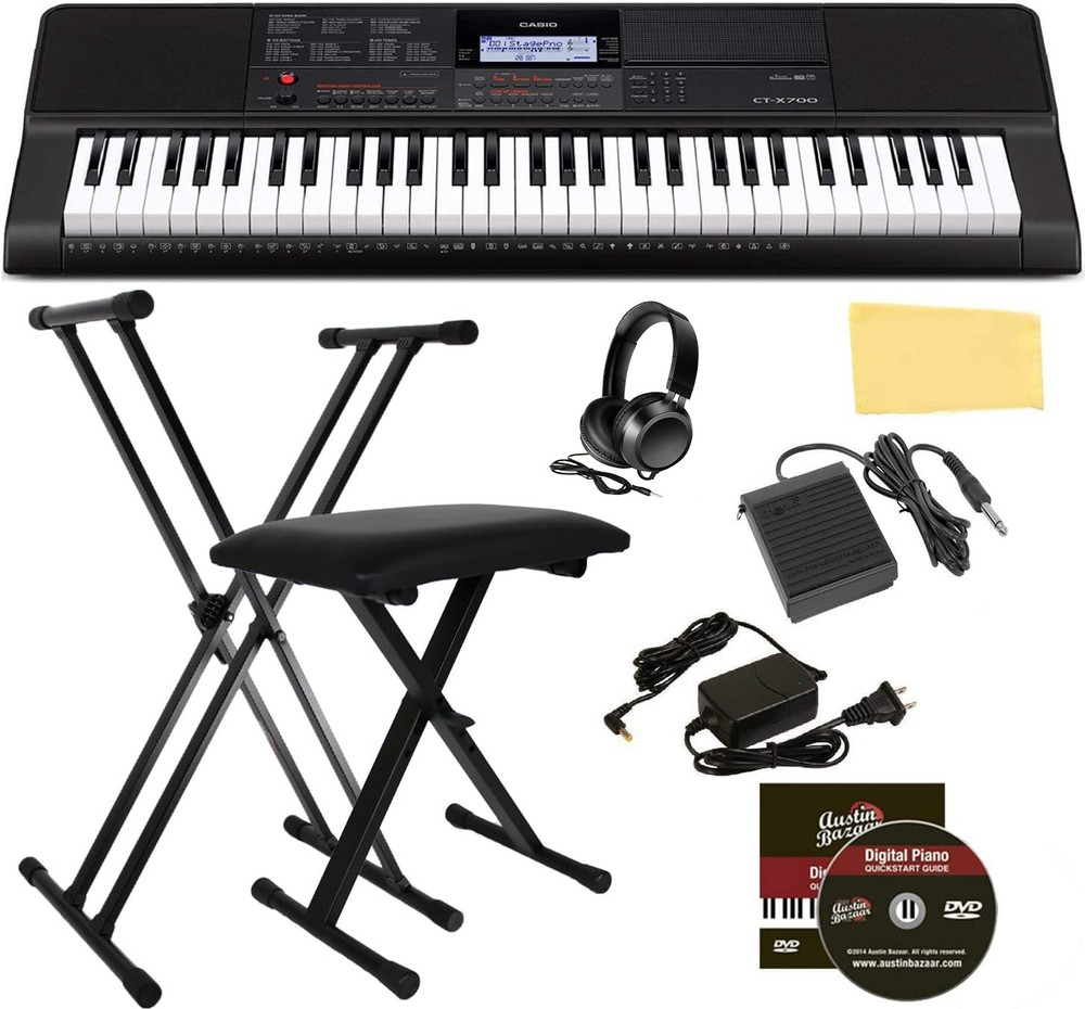 Casio CT-X700 61-Key Keyboard w/ Adjustable Stand