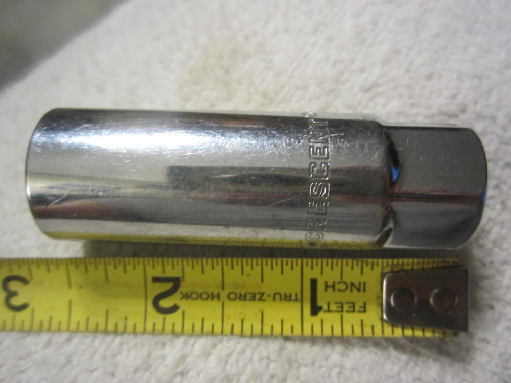 5/8" Crescent 3/8" Drive  Chrome Steel Spark Plug Socket Wrench tool