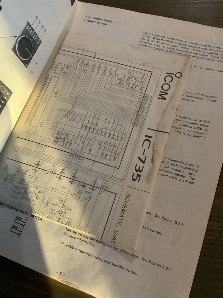 Icom IC-735 Instruction Manual Original