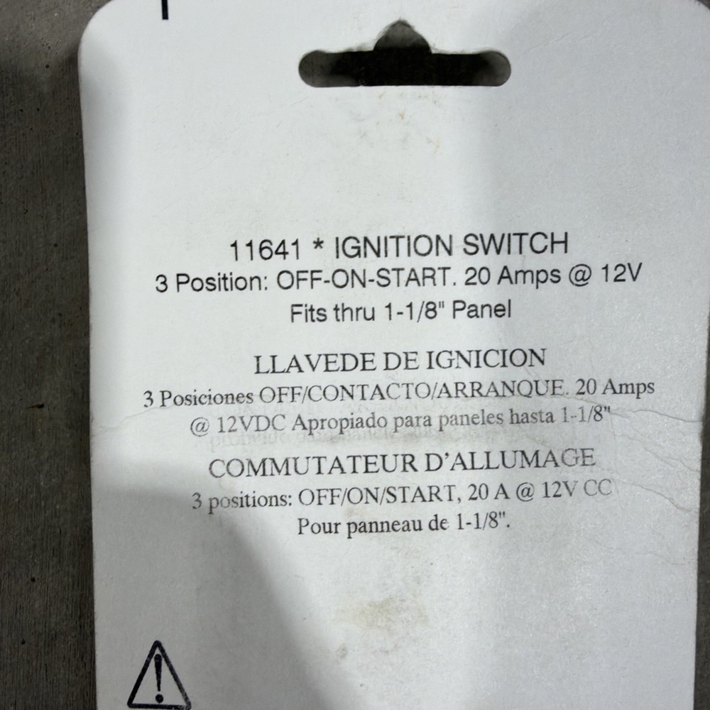 Seachoice Ignition Switch-3 Term/3 Pos 11641