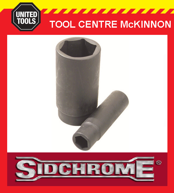 SIDCHROME 1/2” DRIVE METRIC 12mm 6pt DEEP IMPACT SOCKET