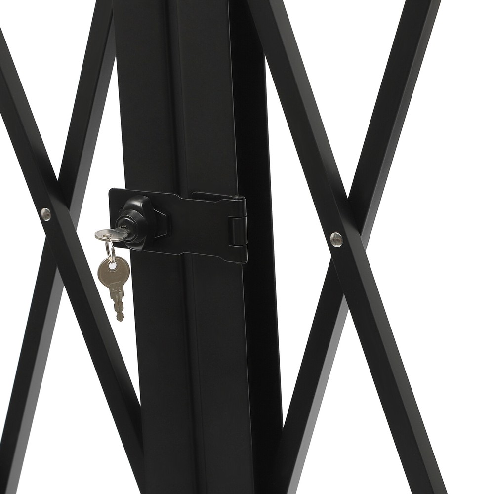 Double Folding Security Gate – Expandable Safety Barrier with Lockable Design