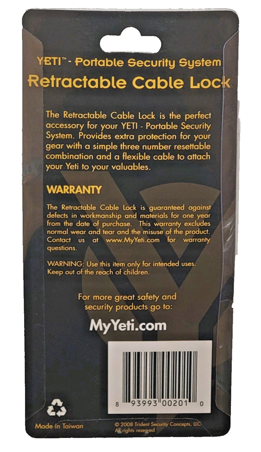 YETI Retractable Cable Lock