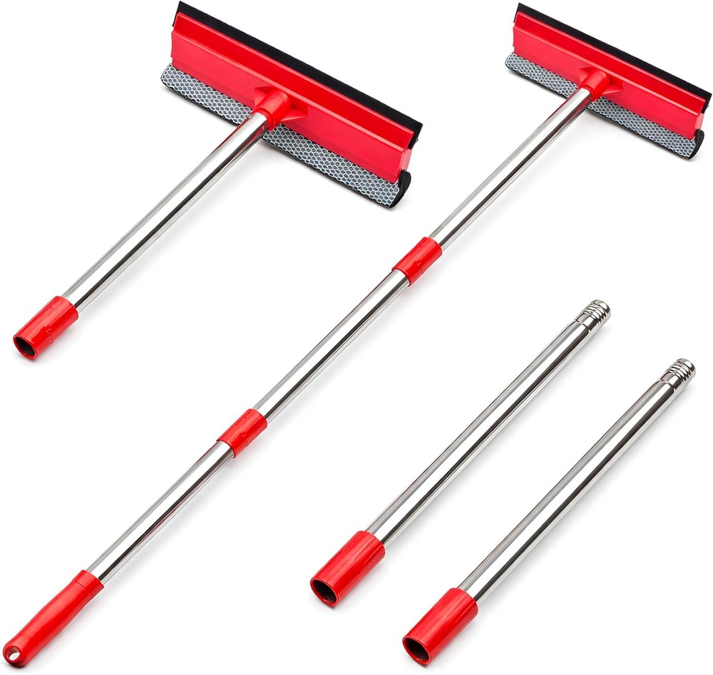 Window Squeee, 2-in-1 Window Cleaner " Extens Poles,