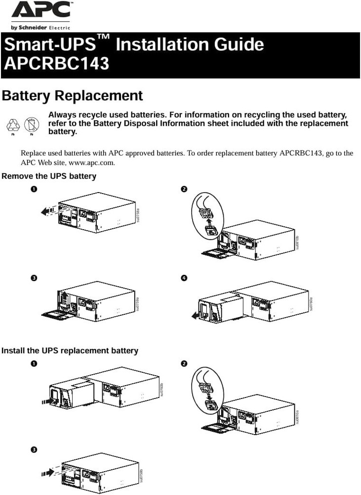 APCRBC143-PW replacement battery