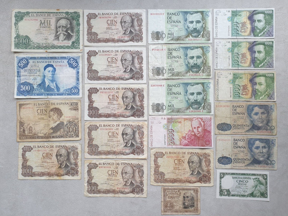 Spain Lot Banknotes