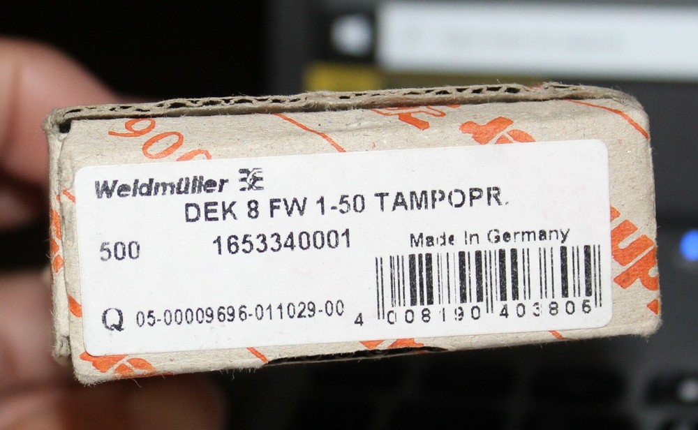 Weidmuller DEK8-FW-1-50 Terminal Marker