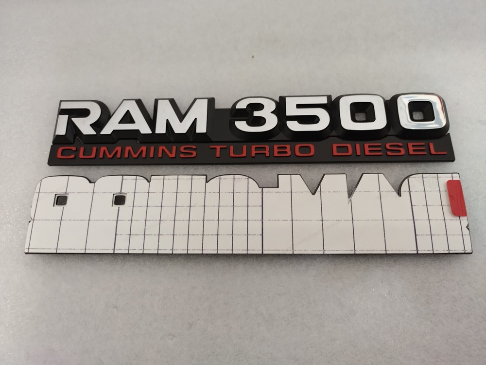 Dodge Ram Cummins Turbo Diesel 3500 Emblems