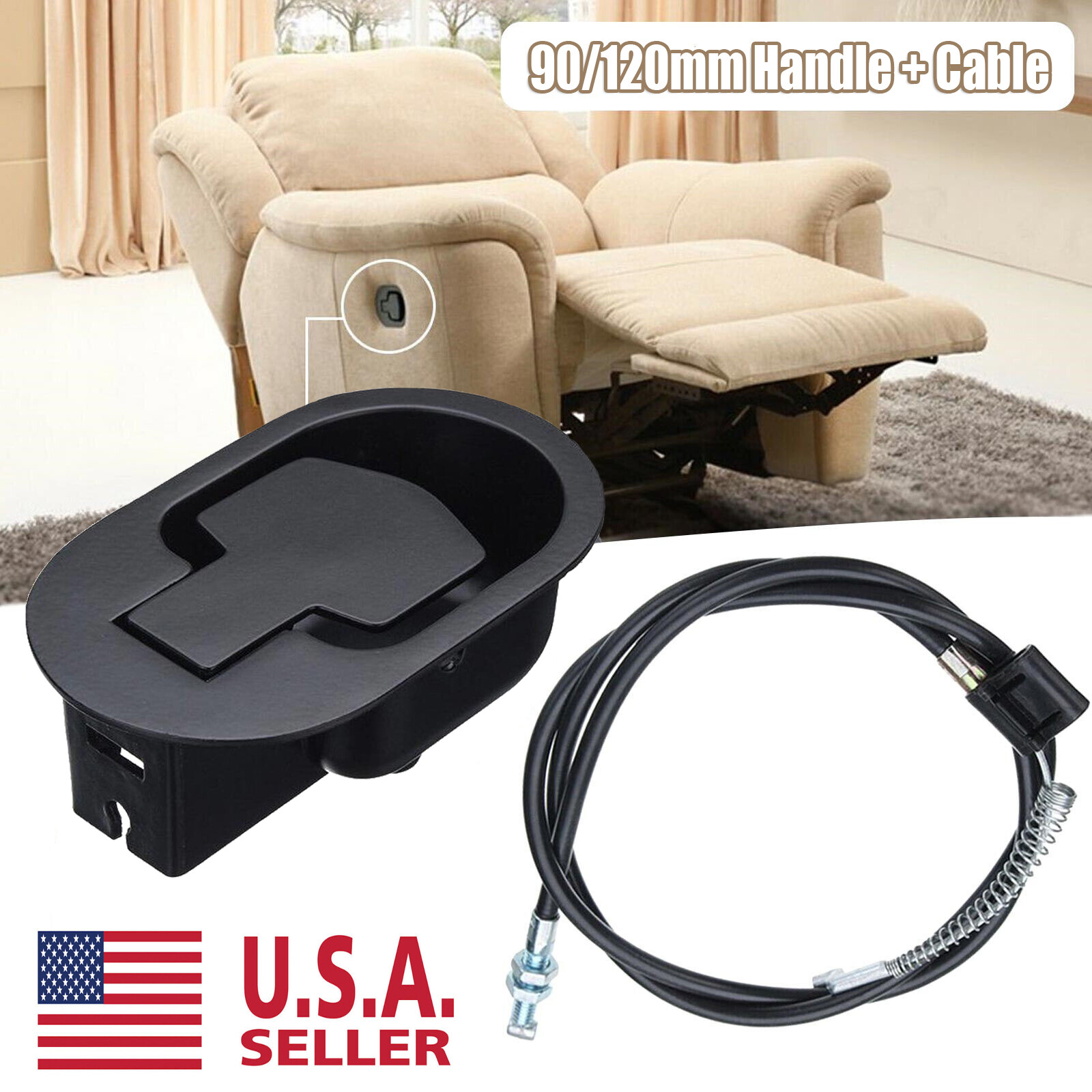 Sofa Recliner Release Pull Handle Replacement Universal Chair Couch Cable Lever