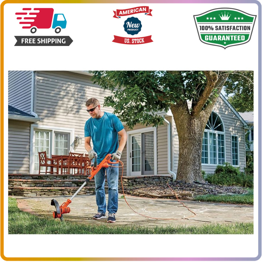 Corded 6.5A Weed Wacker with Auto Feed Spool, 14" Cut Width, Edger Mode