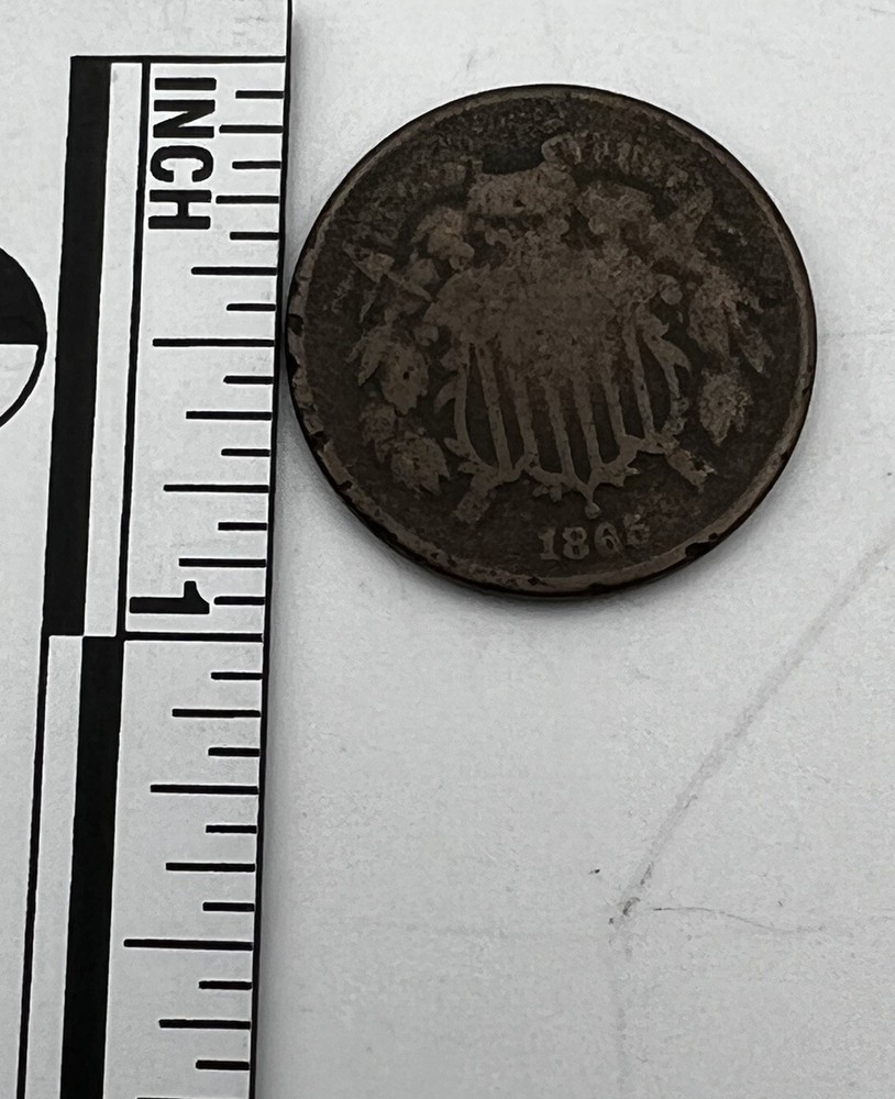 1868 2 Cent Coin