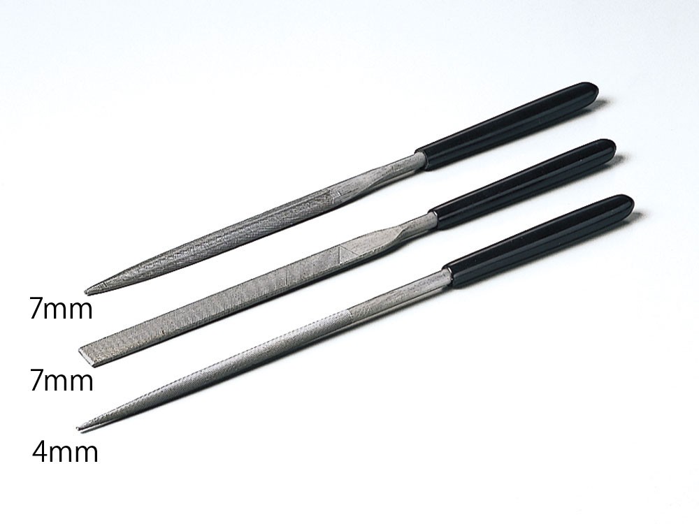 Tamiya Craft Tools 74046 Basic File Set (Medium Double-cut) for Model Kits