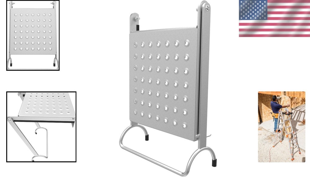 Lightweight Aluminum Work Platform for Ladders - Secure 375 lbs Capacity