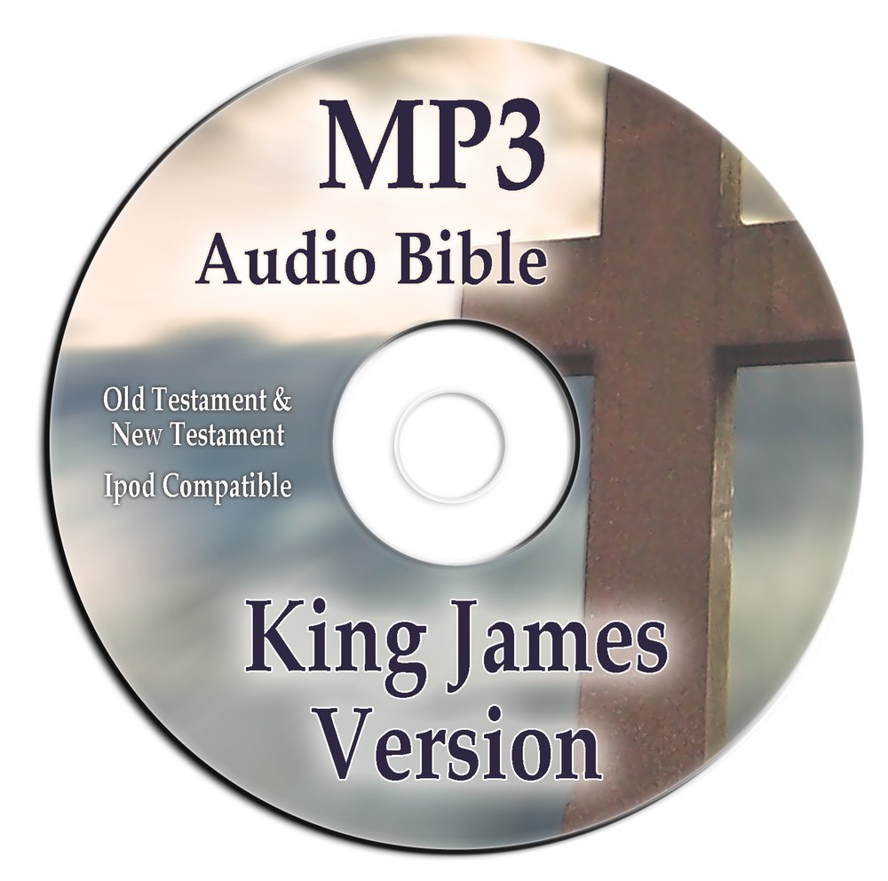 Authorized King James Version CD Audio Bible-Complete KJV Audiobook-ONE MP3 DISK