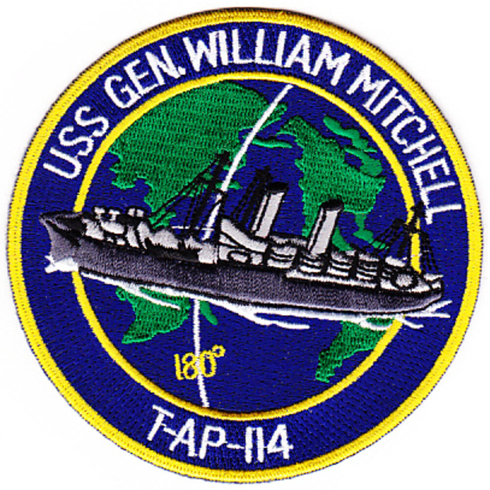 USS General William Mitchel T-AP-114 Troop Ship Patch