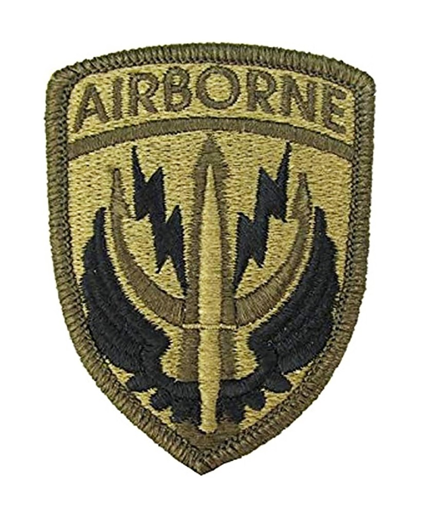U.S. Army Special Ops Command Central OCP Patch ABN tab w/ hook fastener (each)