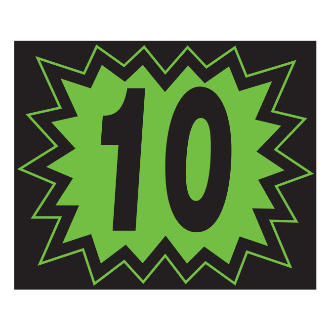 2 DIGIT BLAST BURST CAR DEALER WINDSHIELD STICKERS VINYL NUMBER DECALS DOZEN