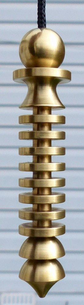 Iso-Ris Brass Dowsing Healing Pendulum