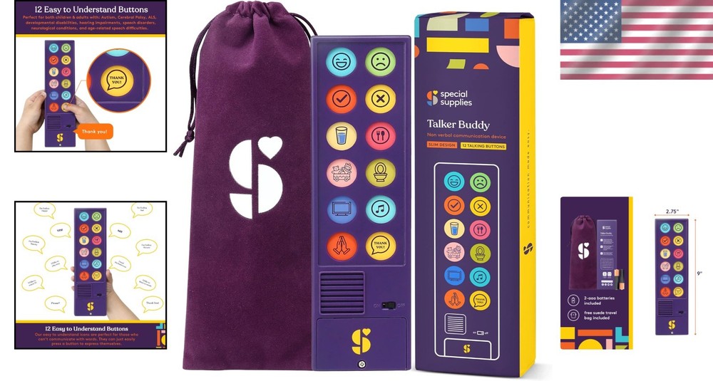 Talker Buddy Communication Device: Speech Therapy Tool for Home & School Use