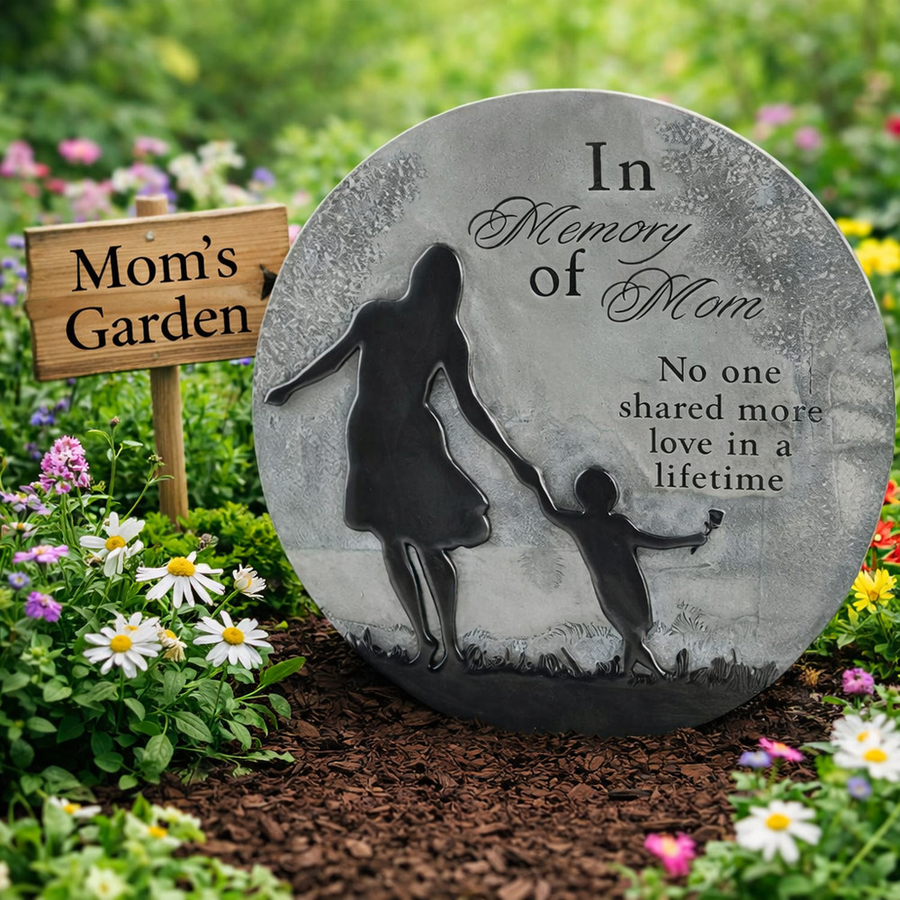 In Memory of Mom Stepping Stone Plaque