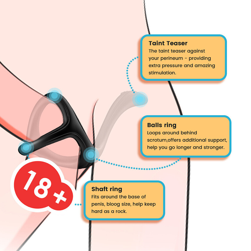 Silicone Ball-Scrotum-Stretcher-Ring-Penis-Stretcher Enhancer Delay-Ejaculation