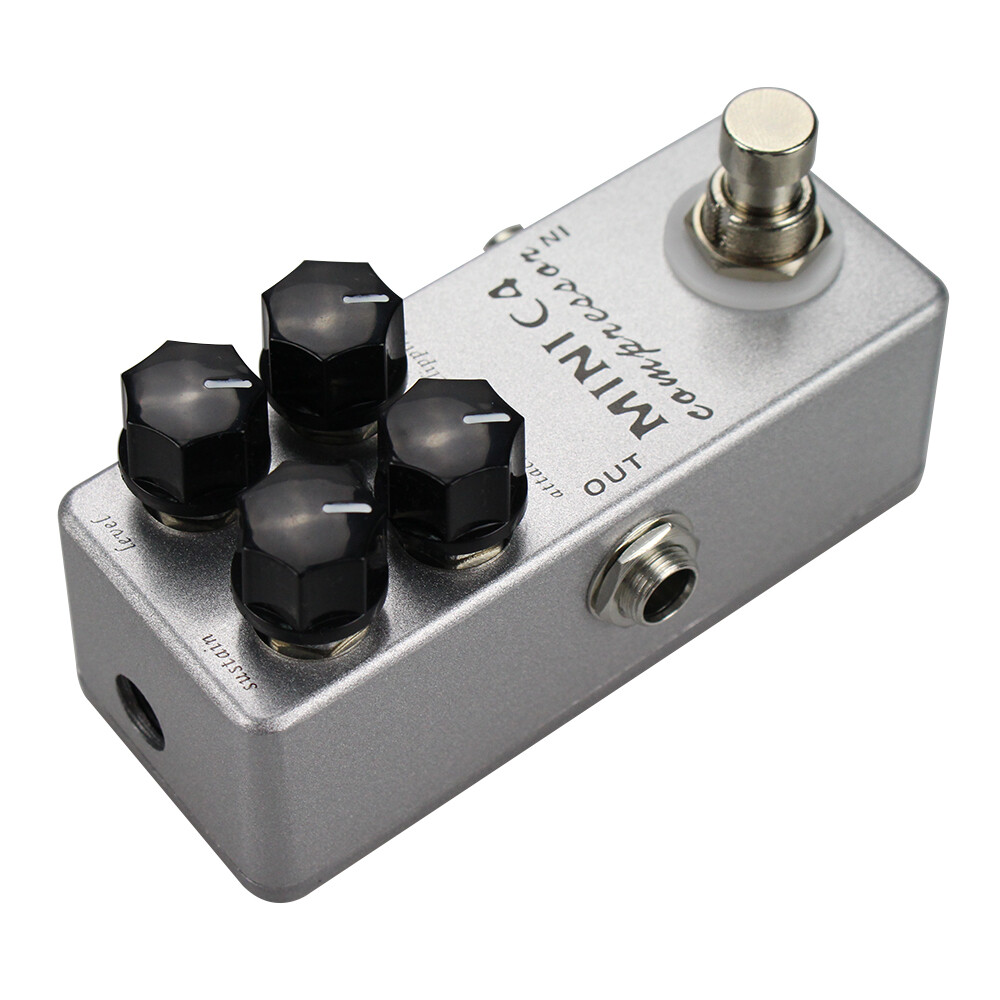 MOSKYAudio Mini C4 Compressor Guitar Effect Pedal True Bypass 4 Functional Knob
