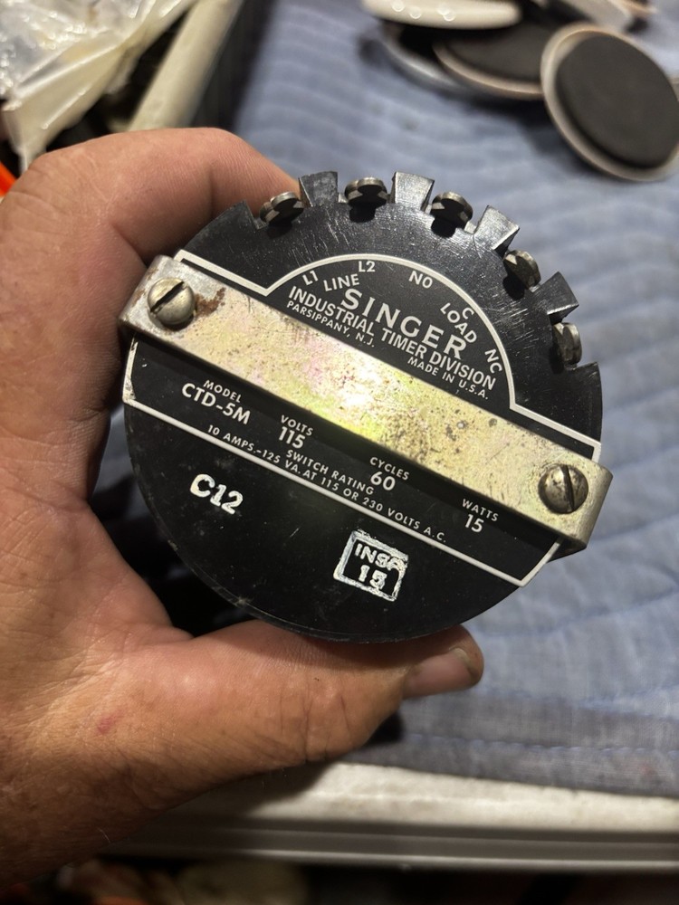 ITC/INDUSTRIAL TIMER CORP. CTD-5M 5 MIN TIMER Singer Industrial Timer Division