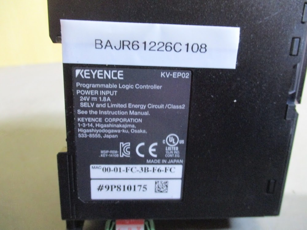 KEYENCE KV-EP02 KV-NC32EXT KV-NC16EXE PLC Modules Set USED