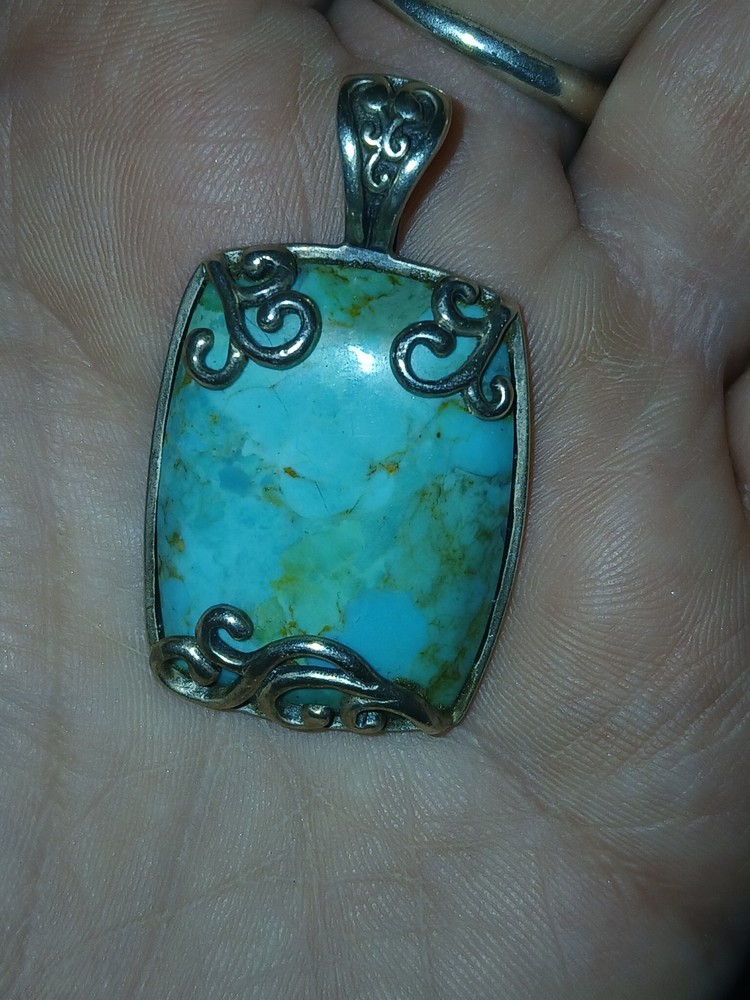 Natural Turquoise Sterling Silver ENHANCER