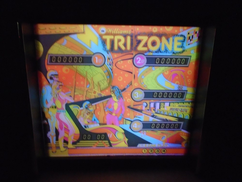 Williams Tri Zone Pinball Head LED Display light box
