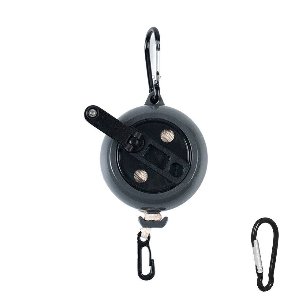 Adjustable 33ft Rope String Retractable Clothes Reel Line Portable Hanging Dryer