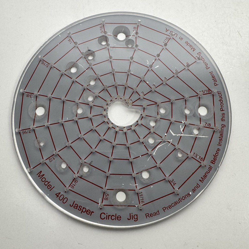 Jasper Circle Jig Model 500 Precision Tools For Plunge Router