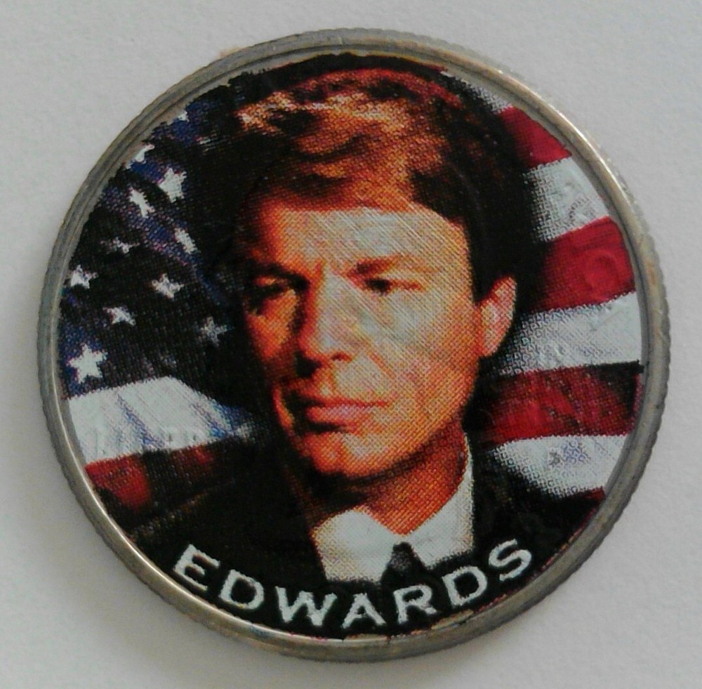 John Edwards Colorized State Quarter