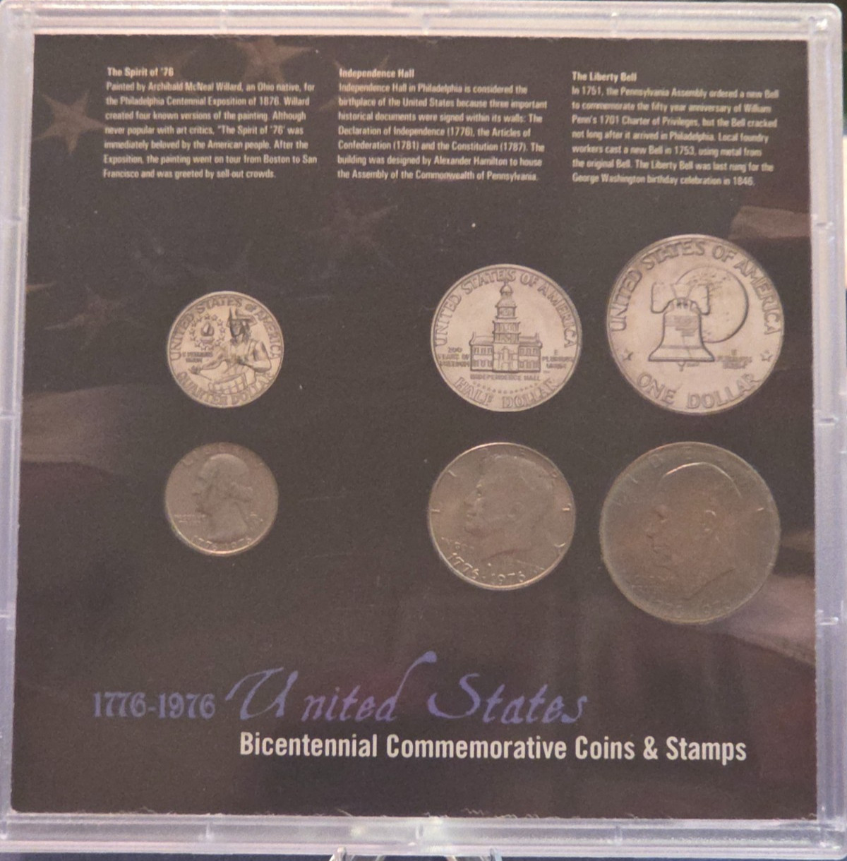 1976 Uncirculated Mint Set Postal Commemorative Society Coin & Stamps Set
