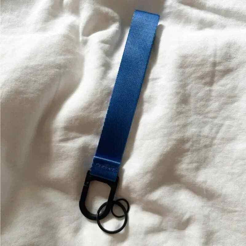 Porsche 911 GT3 Door Pull Handle OEM Keychain Strap Shark Blue Lanyard Ring