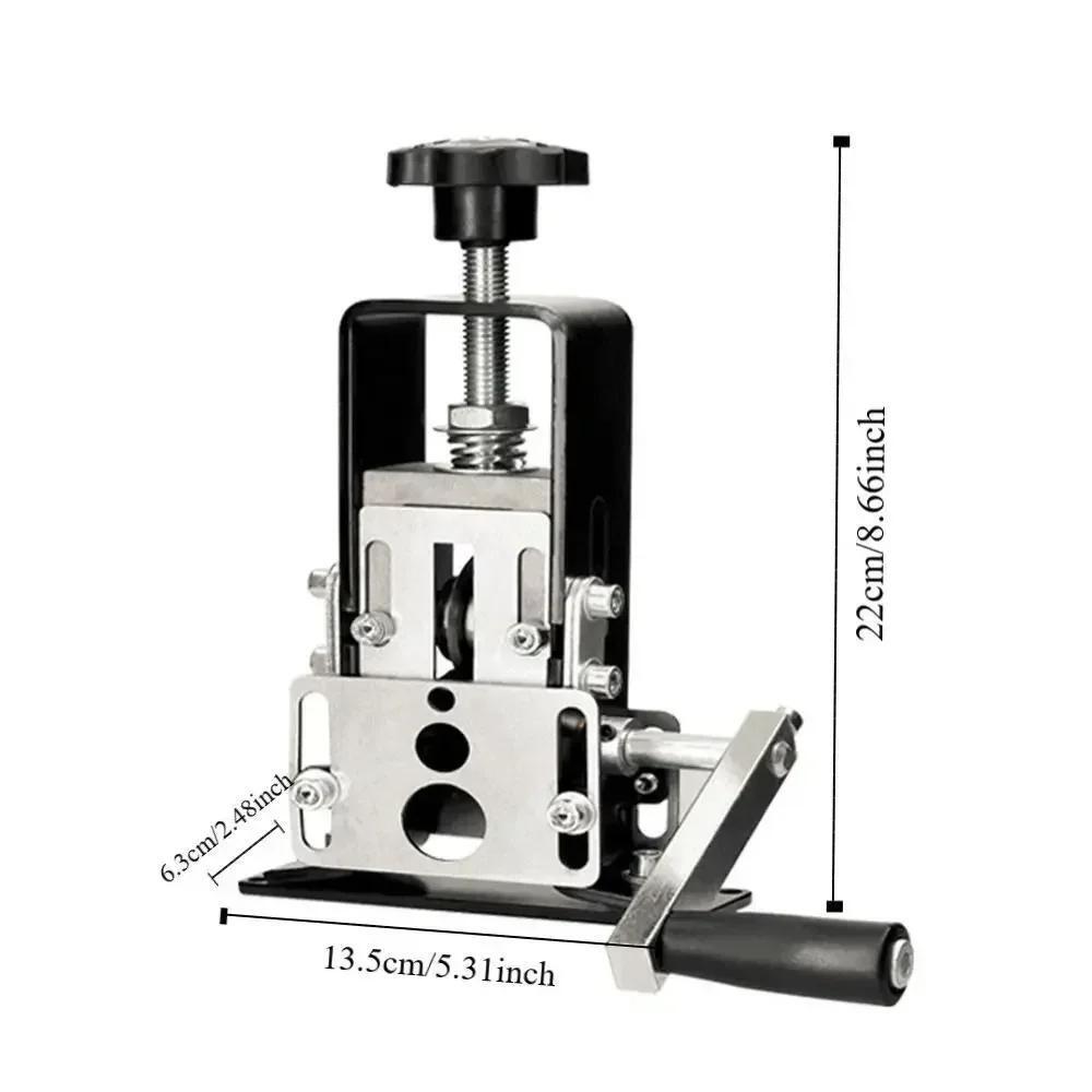 Manual Wire Stripping Machine Portable Cable Stripper 1mm to 21mm Hand Crank US