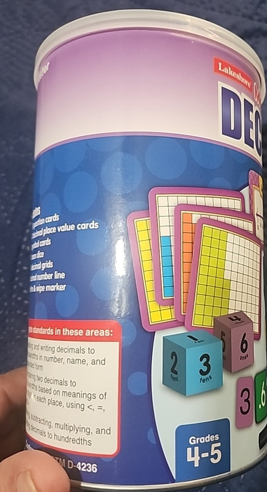 Decimals Discovery Can - Gr. 4-5 at Lakeshore Learning