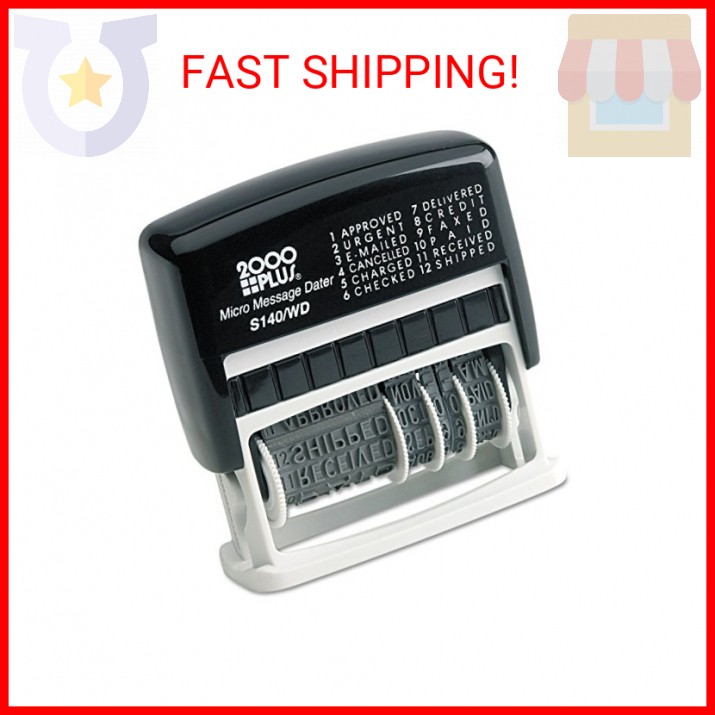 Cosco 2000 Plus Self-Inking Type Size 1 Micro Message Dater (011090)