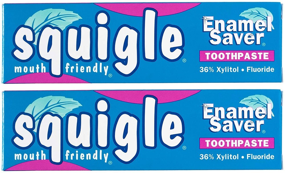 Squigle Enamel Saver Toothpaste  Helps Prevent Canker Sores - 2 Pack